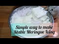 Meringue Icing Recipe | simple way how to make meringue icing