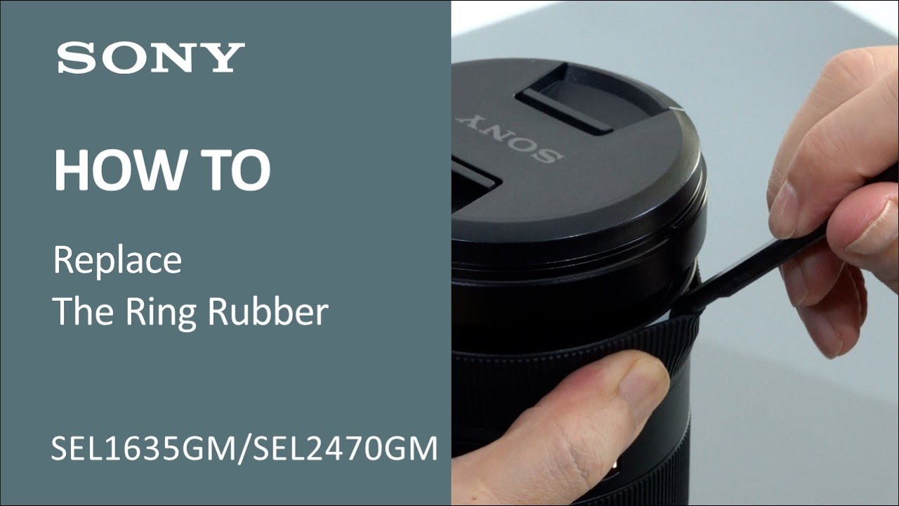 How to replace the ring rubber on the lens (SEL1635GM / SEL2470GM