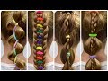 TOP 4 PERFECT Ponytails with  Bright elastics ✿ HOW TO BRAID FOR BEGINNERS(Braid Tutorial #3) #LGH