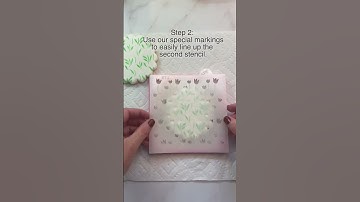 Sweet Spring Flower Cookies, how to use a stencil set