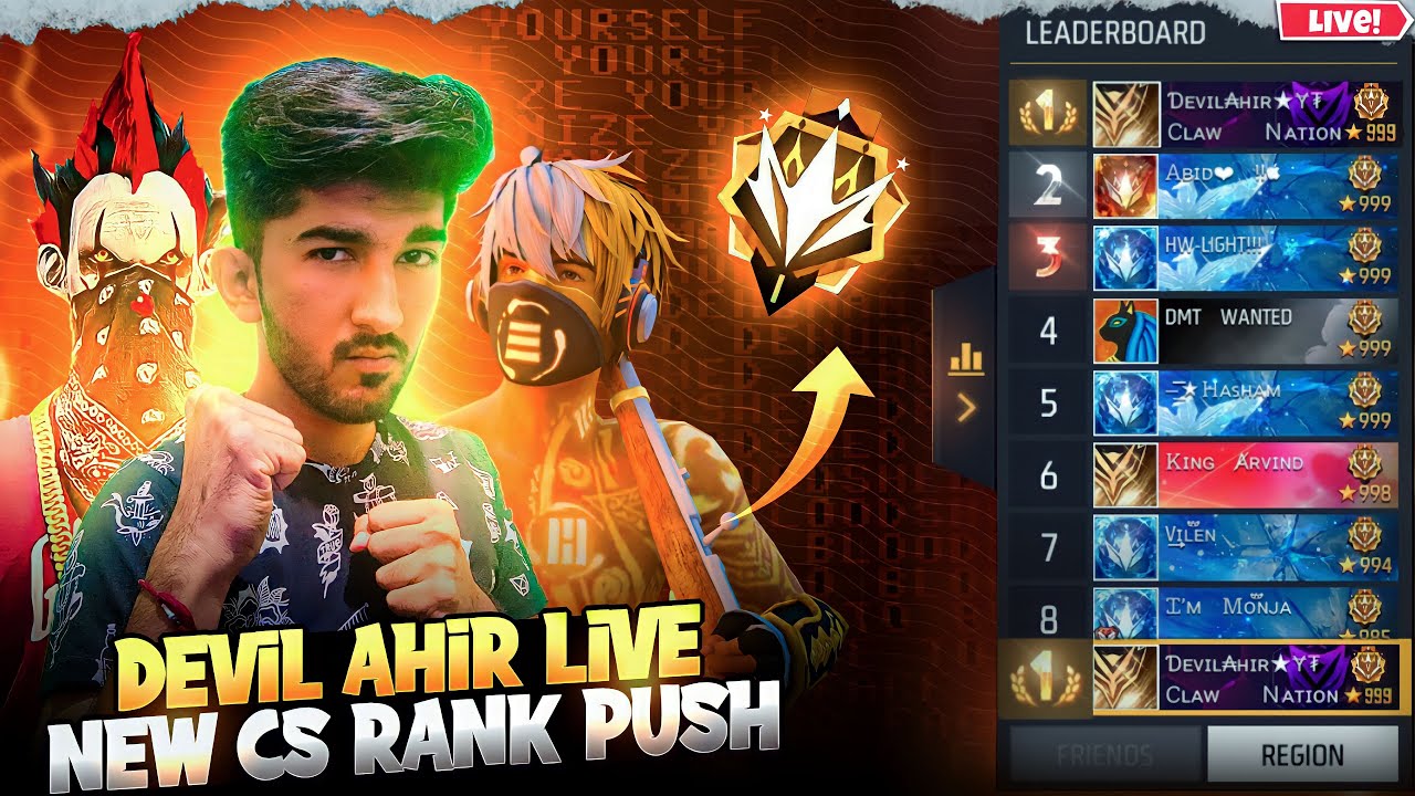 free fire live cs rank push grandmaster | cs rank push live stream | # ...