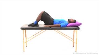 Stretches and Exercises for Lower Back Pain (Hook Lying Exercise for Lumbar Mobility) | HSS