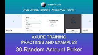 Axure Tutorial-Practices and Examples: 30.Random Amount Picker