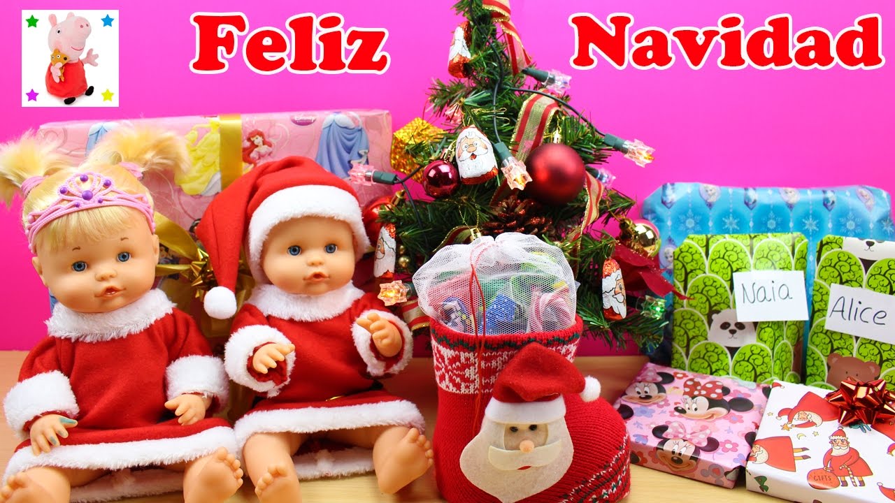 tubo Bonito Cha Las Bebés Nenuco Hermanitas Traviesas abren sus Regalos de Navidad |  Juguetes Sorpresa - YouTube