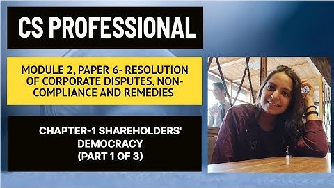 Chapter 1- Shareholders