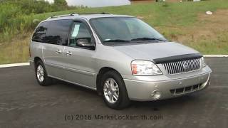 2004 to 2007 Mercury Monterey On Board Key Programming Guide