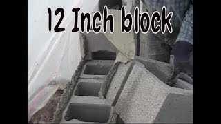 ASMR Block Laying and Masonry how to lay 12' cmu block wall