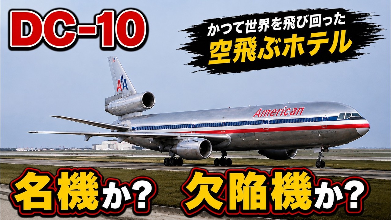 DC-10】名機か欠陥機かどちらが本当の姿なのか? - YouTube