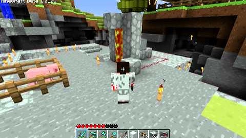Minecraft Experiments #1: Flaming arrow dispenser
