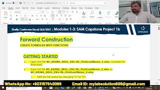 Shelly Cashman Excel 365/2021  Modules 1-3 SAM Capstone Project 1b | Forward Construction