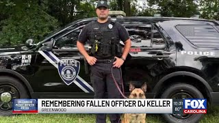 Families and friends gather to remember fallen officer Don 'DJ' Keller
