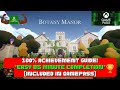Botany manor  100 achievement guide easy 85 min completion included in gamepass