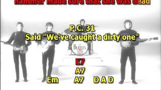 Maxwells Silver Hammer Beatles best karaoke instrumental lyrics chords chords