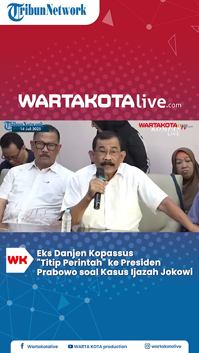 Eks Danjen Kopassus 'Titip Perintah' ke Presiden Prabowo soal Kasus Ijazah Jokowi