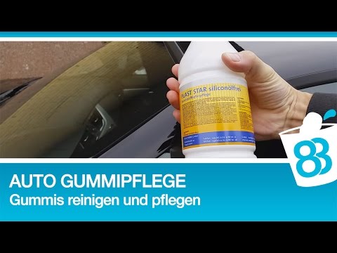 Gummidichtungen am Auto pflegen