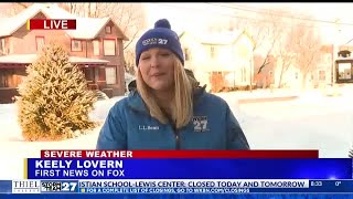 WATCH: WKBN reporter's experiments show just how cold it is outside