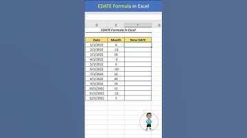 EDATE Formula in Excel #excel #exceltips #exceltutorial #msexcel #microsoftexcel #developer #shorts