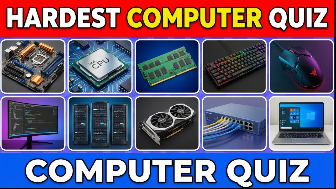 100 Computer Questions: How Many Will You Get Right? - YouTube