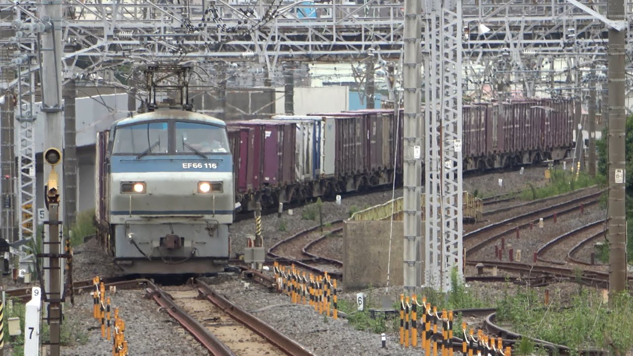 2022/09/23 【貨物列車群】 隅田川シャトル 金町駅 - YouTube