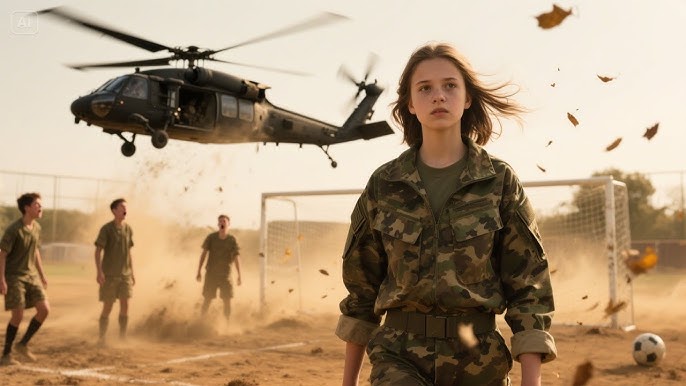 They laughed at the girl in camo—until a Black Hawk landed mid-game, just  for her |Emotional Success - YouTube