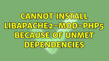 Cannot install libapache2-mod-php5 because of unmet dependencies