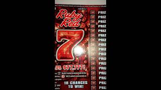 $5 Ruby Red 7's #5 Win up to $77,777! CALottery Ticket Scratchers