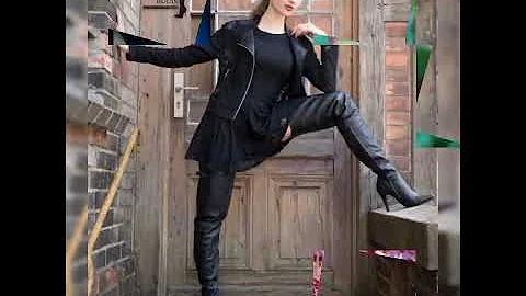 Top trend fashion amazing ideas leather latex thigh high long heels boots#2022