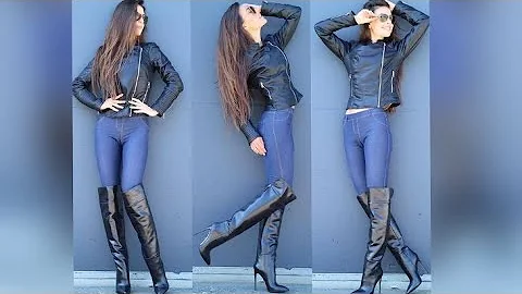 Top trend fashion amazing ideas leather latex thigh high long heels boots#2022