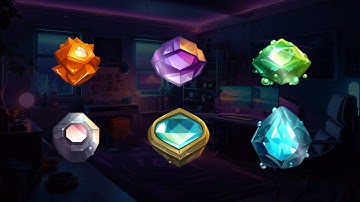 Gem Stones Twitch and Discord Subscriber Badges, Emotes, Cheers Icon