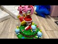 Sonic the hedgehog  amy first 4 figures statue unboxing  collection tour