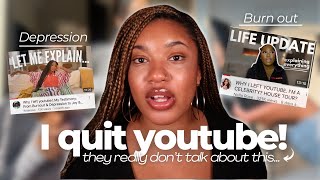 I quit Youtube | The real reason why youtubers are quitting, youtube is DEAD? ( they wont tell you)