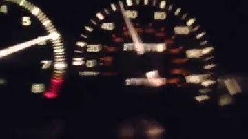 ae86 20v acceleration run with 4.30 trd 1.5 way (speedo 15mph fast)