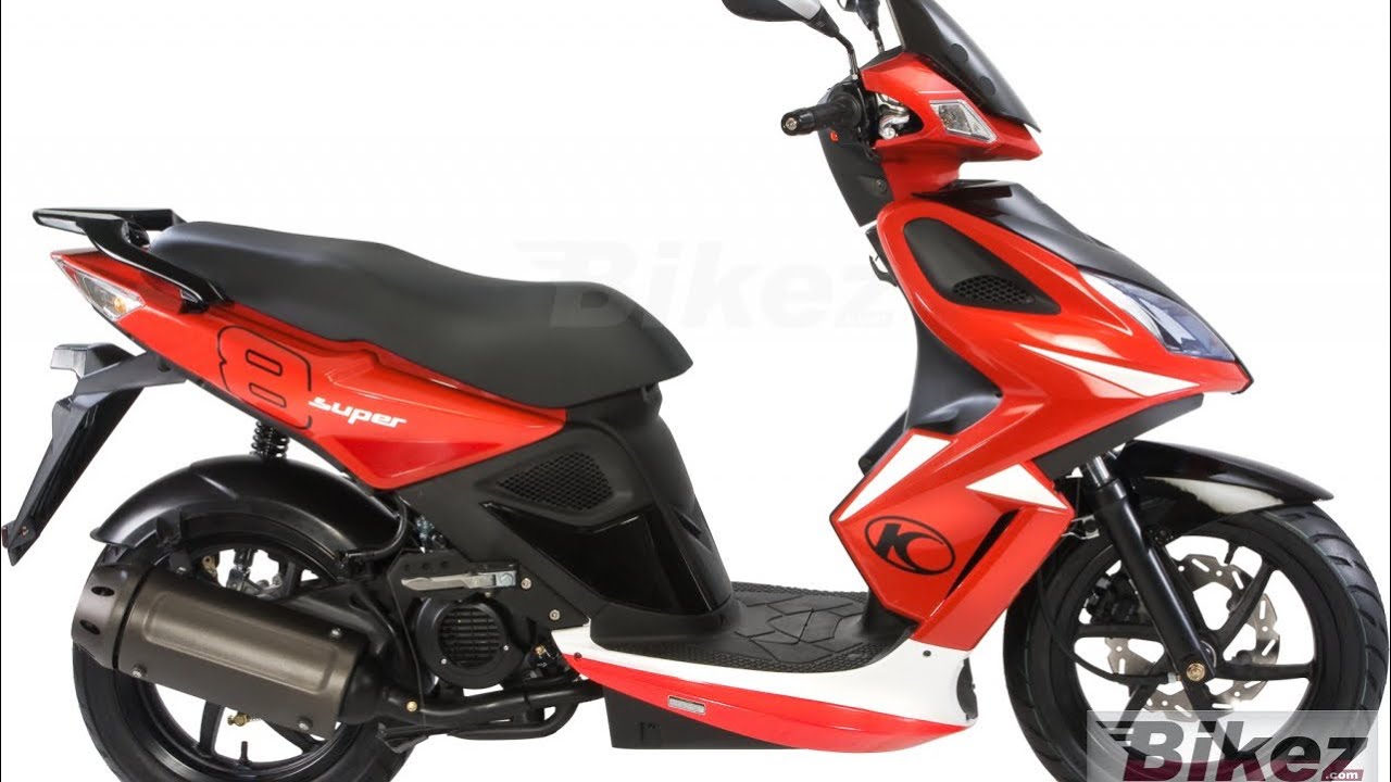 Kymco Super 8 125. Front back on! - YouTube