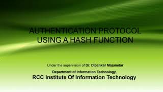 Authentication Protocol Using Hash Function (Python) | MAKAUT Summer Internship Projects Submission