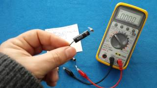 How to test a microwave oven diode high voltage  CL0112 / como probar un diodo de microondas HV