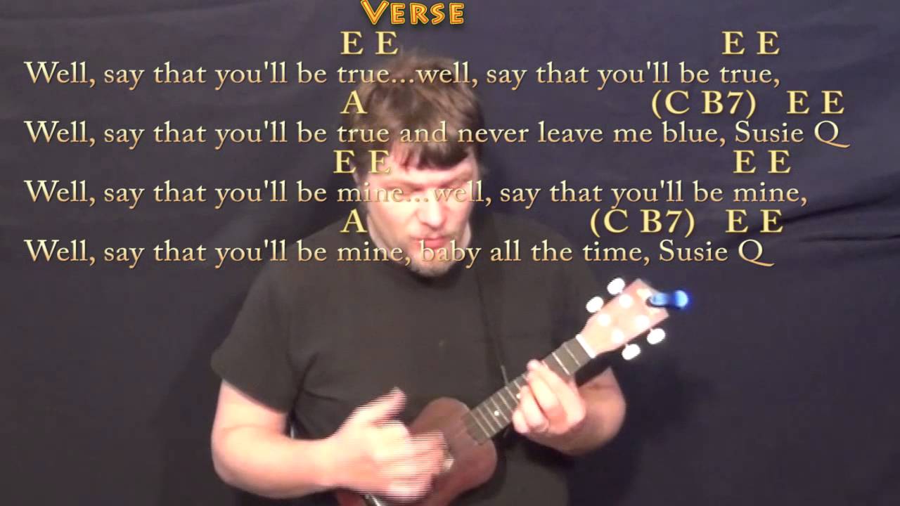 Suzie Q (CCR) Ukulele Cover Lesson with Chords/Lyrics YouTube