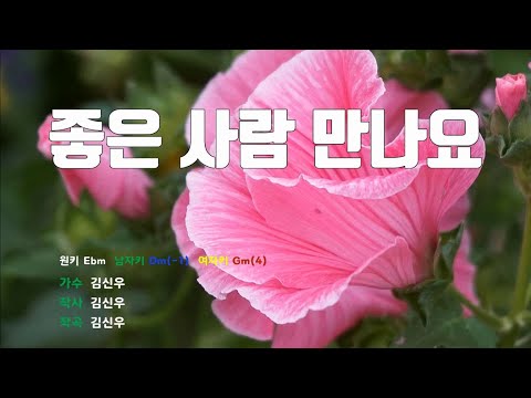 좋은사람만나요 - 김신우 노래/ MR / 가사 / 반주