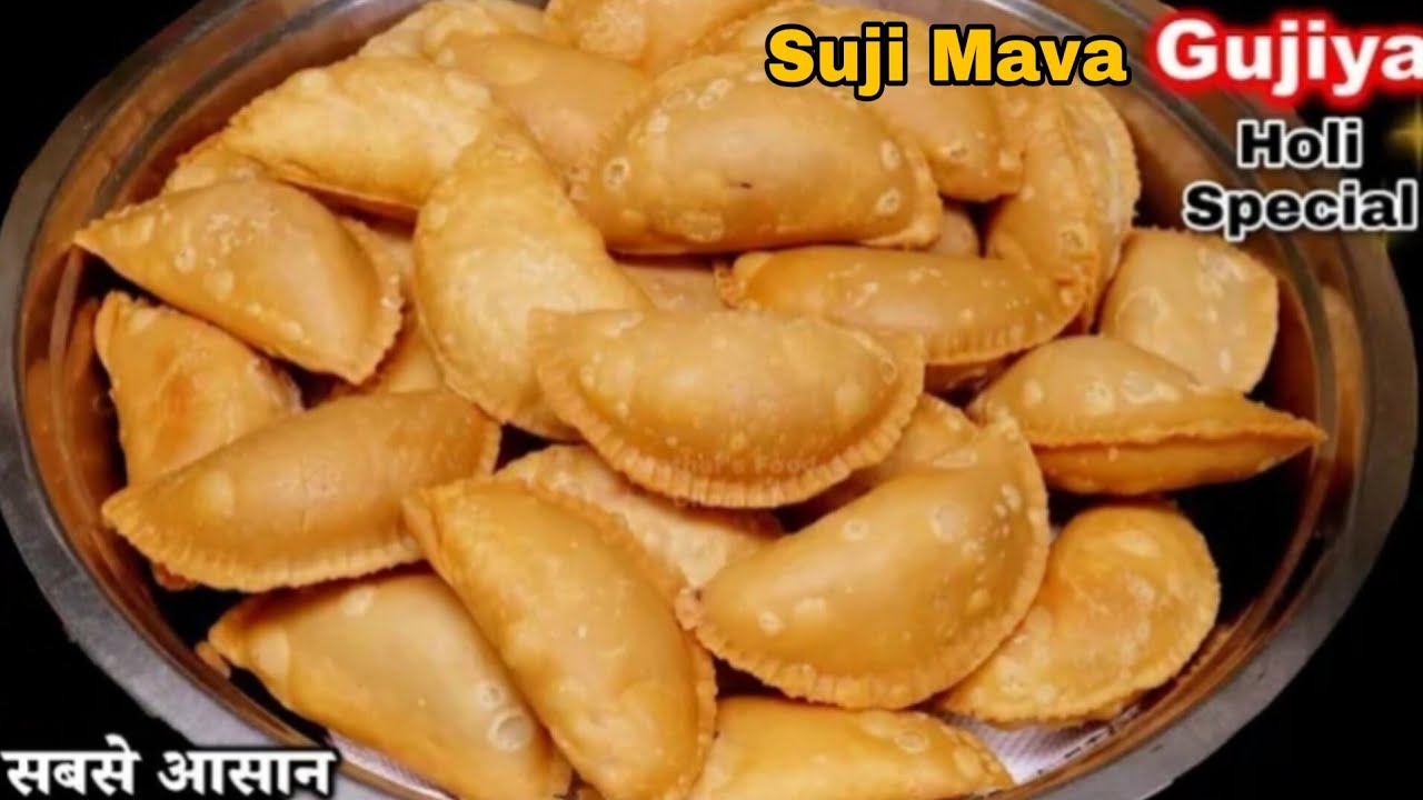 Sooji Mawa Gujiya | बिना फालतू मेहनत हलवाई जैसी खस्ता गुजिया बनाने का आसान तरीका| Holi Gujiya Recipe