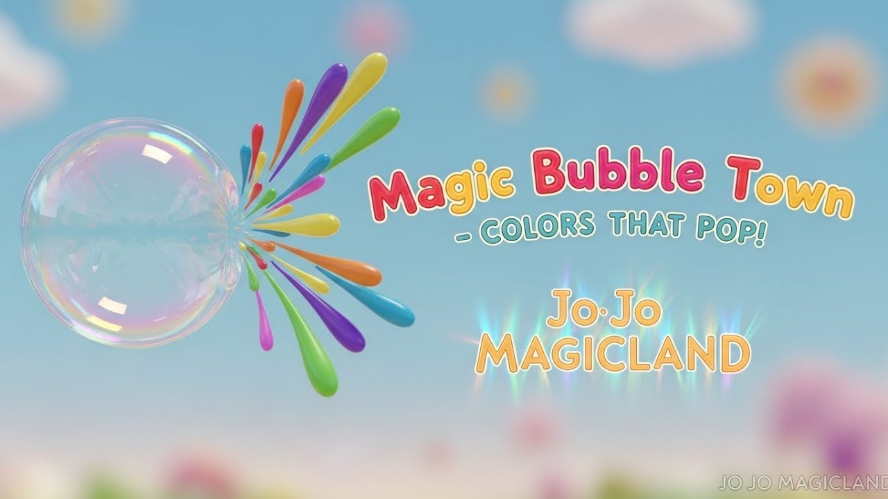 Magic Bubble Town – Colors That Pop! 🎨 | Fun Learning Song for Kids | Color Adventure Rhyme