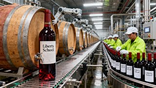 Inside the Red Wine Factory – From FRESH Grapes to Fine Wine (Full Process)