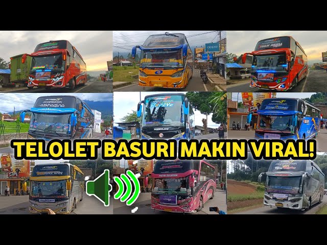 Kompilasi TELOLET  BASURI Viral ! | Telolet Basuri Mengular  | Indonesia Bus Unik class=