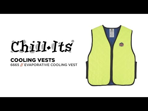Chill-Its 6665 Evaporative Cooling Vest Activates Easily for Hours of Drastic Cooling Relief - video from Ergodyne