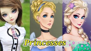 احلي لقطات لاميرات ديزني مع بعض Disney Princesses.