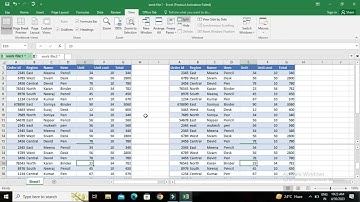 How to use Zoom in, Zoom out, Freeze panes, Split, Hide, New Window, View side by side in Excel