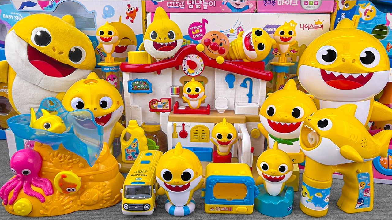 100 Minutes BABY SHARK Collection Unboxing - Satisfying Unboxing (ASMR)