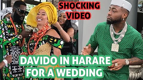 Davido in harare for a wedding dani and ego wedding |wattch full video