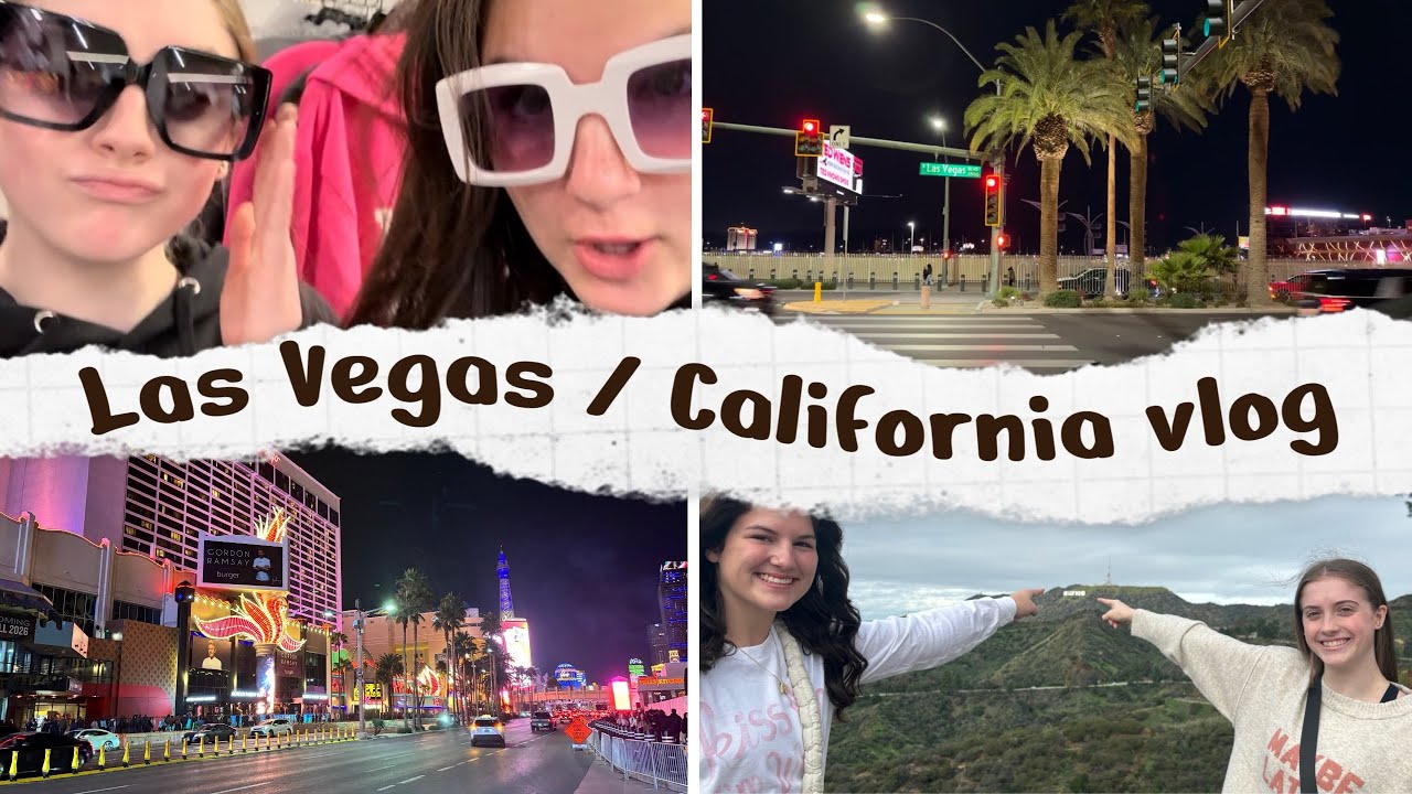 Las Vegas and Cali Vlog *for gymnastics meet* |Emma The Gymnast