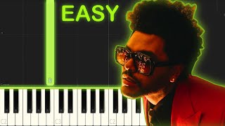 The Weeknd  Blinding Lights  Easy Piano Tutorial