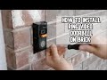 How to install Ring Video Doorbell 2 on brick siding of your home DIY video #ring #ringdoorbell2