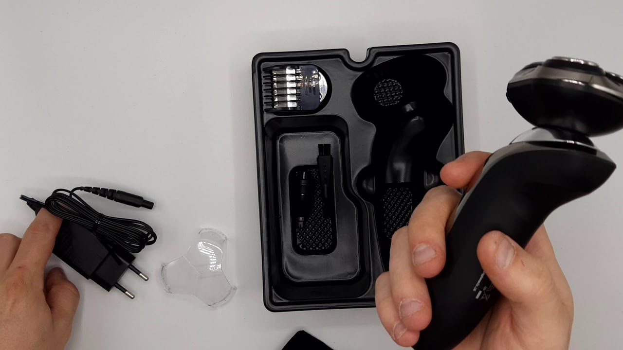 Rasoir électrique Hatteker Pour Hommes - Tondeuse Barbe Et Nez 3 En 1 - Neuf Sous Emballage